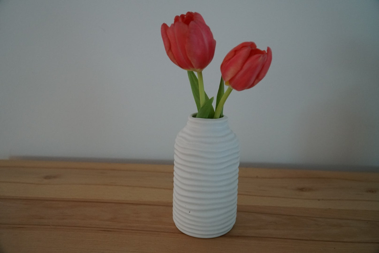 Vase aus Keramik, weiß 7x12x7cm